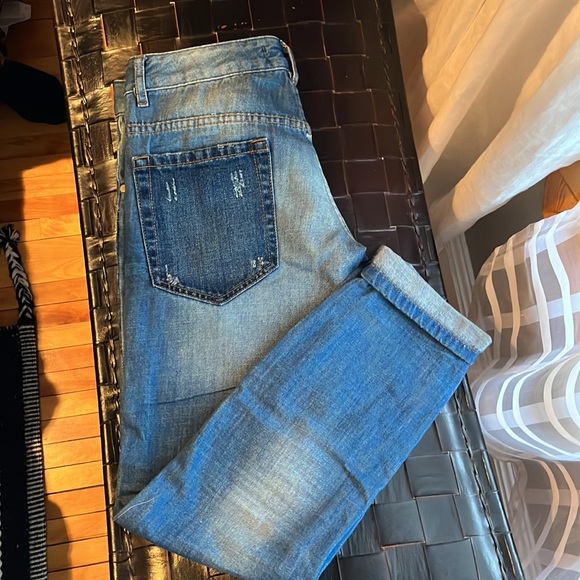 Super cute patchwork Jean Zara size 4 NWOT - Picture 3 of 4